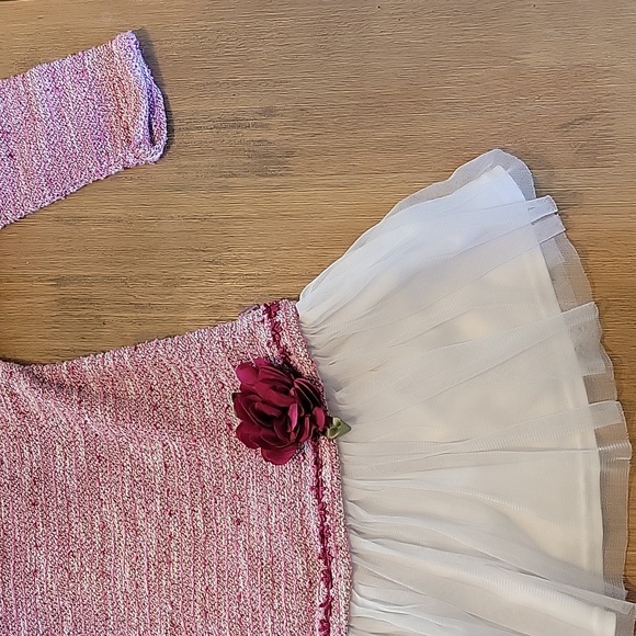 Dollie and Me dress (pink knit, size 10) - Picture 6 of 7